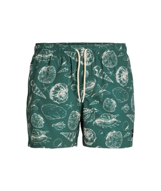 Pantalón Jack and Jones Jpstmaui Jj Mature Aop Hombre Mallard Verde