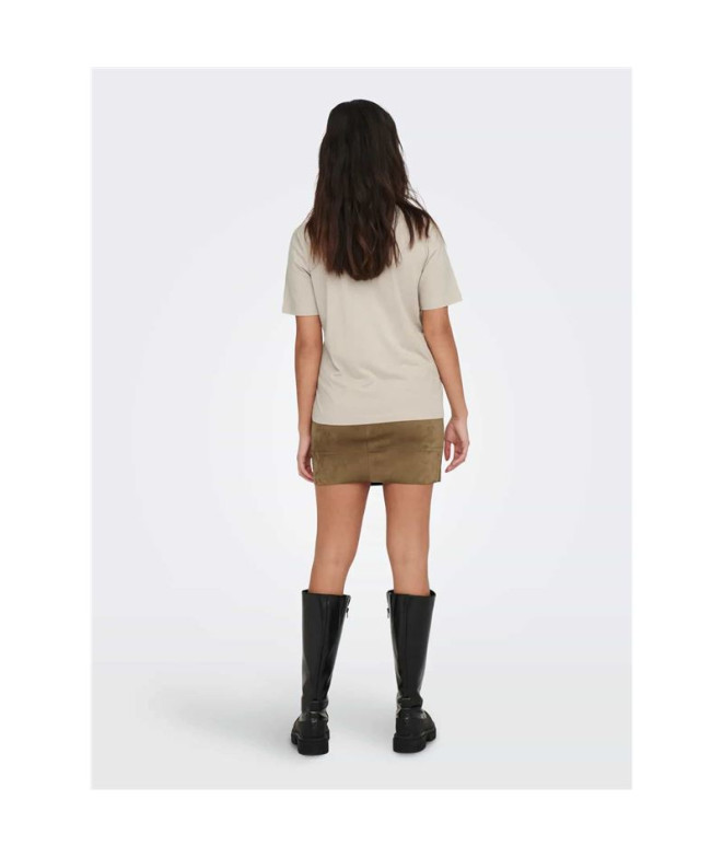 T-shirt Only Onlonly S/S Noos Silver Lining Femme