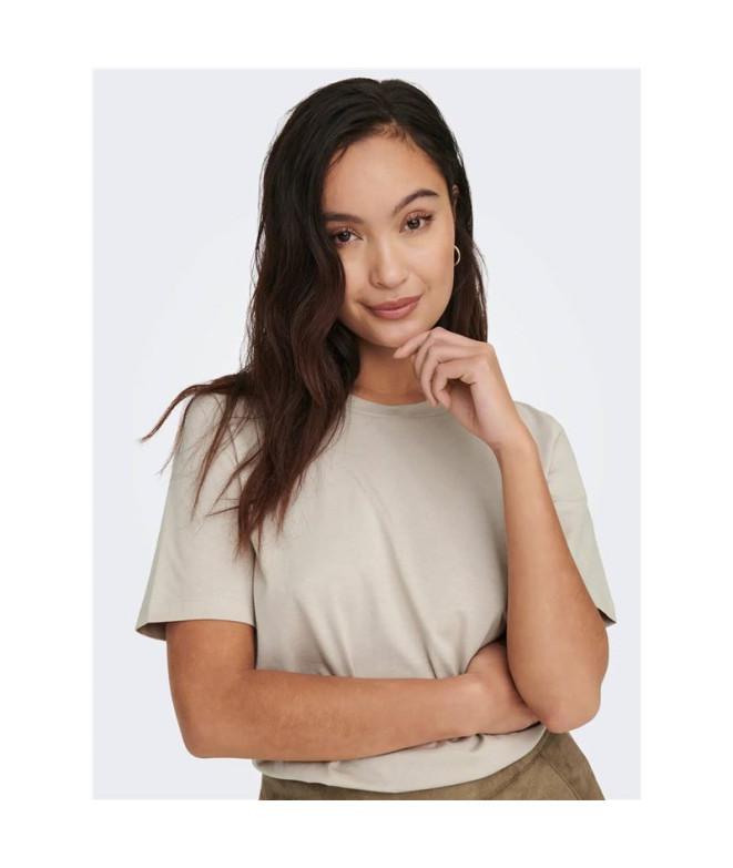 T-shirt Only Onlonly S/S Noos Silver Lining Femme
