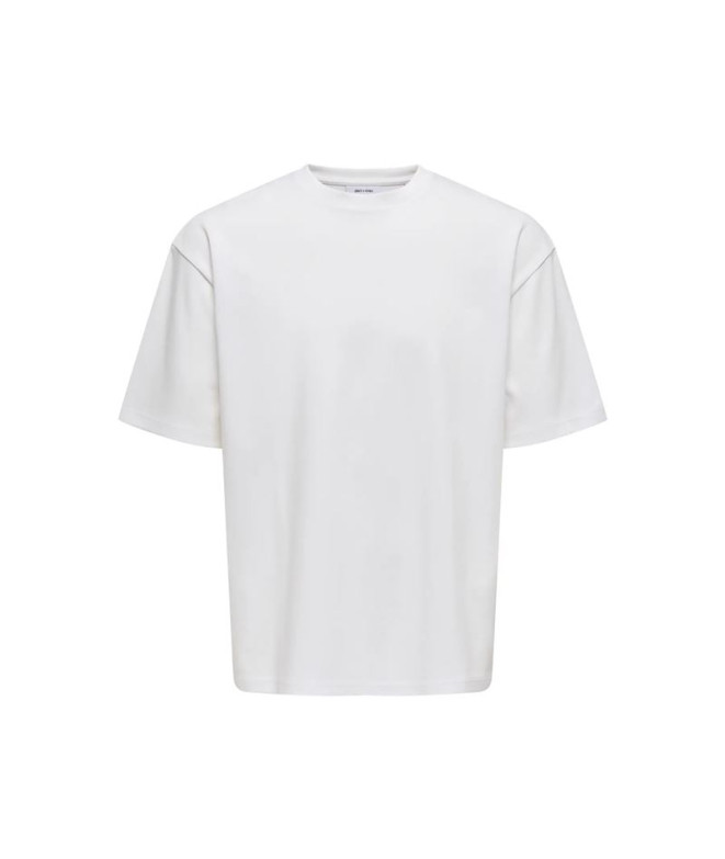Camiseta Only & Sons Onscaspian Airflex Aut Ss Noos White Hombre