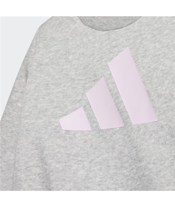 Calça adidas I Bl Fl Jog 240 Bebês Cinza/Rosa