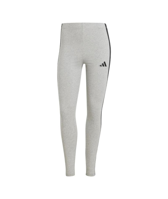 Mallas adidas 3Bandas Sj Mujer Gris/Negro