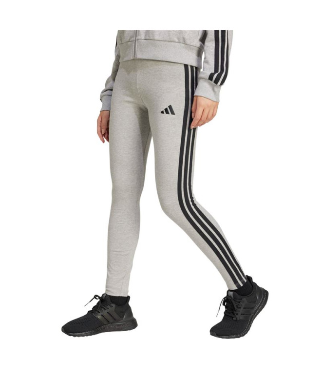 Collants adidas 3Bandas Sj Femme Gris/Noir