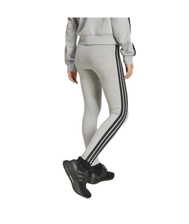 Collants adidas 3Bandas Sj Femme Gris/Noir