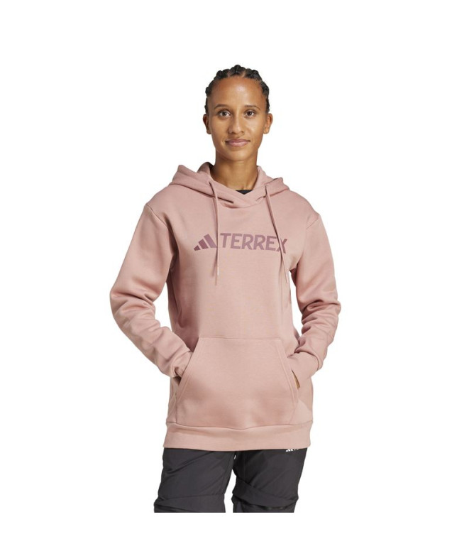 Sweat de Montagne adidas Mt Logo Hd Femme Rose