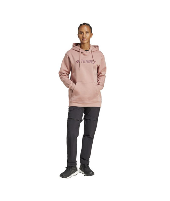 Sweat de Montagne adidas Mt Logo Hd Femme Rose
