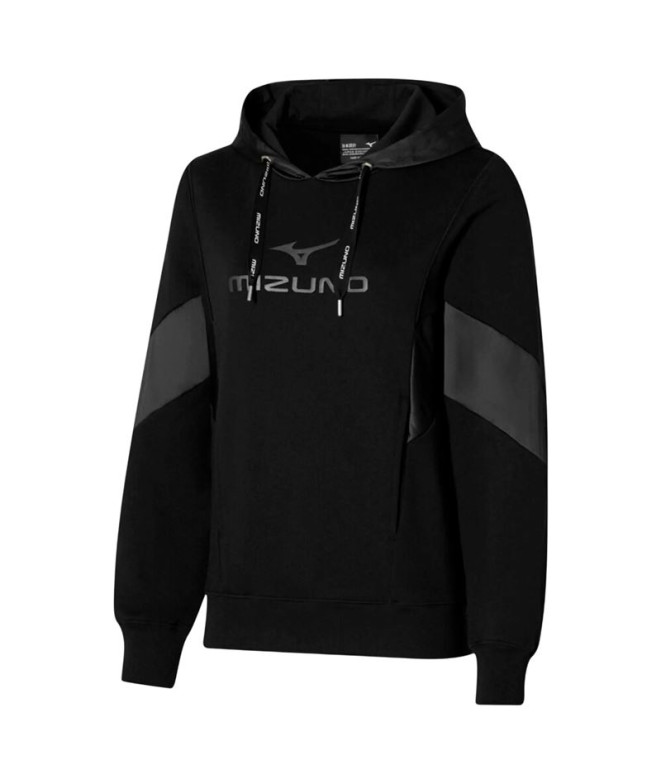 Sudadera de Fitness Mizuno Athletics Hoody Mujer Negro