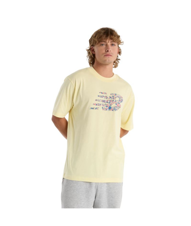 Camiseta New Balance Nautical Logo Hombre Amarillo