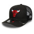 Boné New Era Chicago Bulls NBA Cor Oficial da Equipa 9SEVENTY Stretch Snap Preto