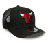 Boné New Era Chicago Bulls NBA Cor Oficial da Equipa 9SEVENTY Stretch Snap Preto