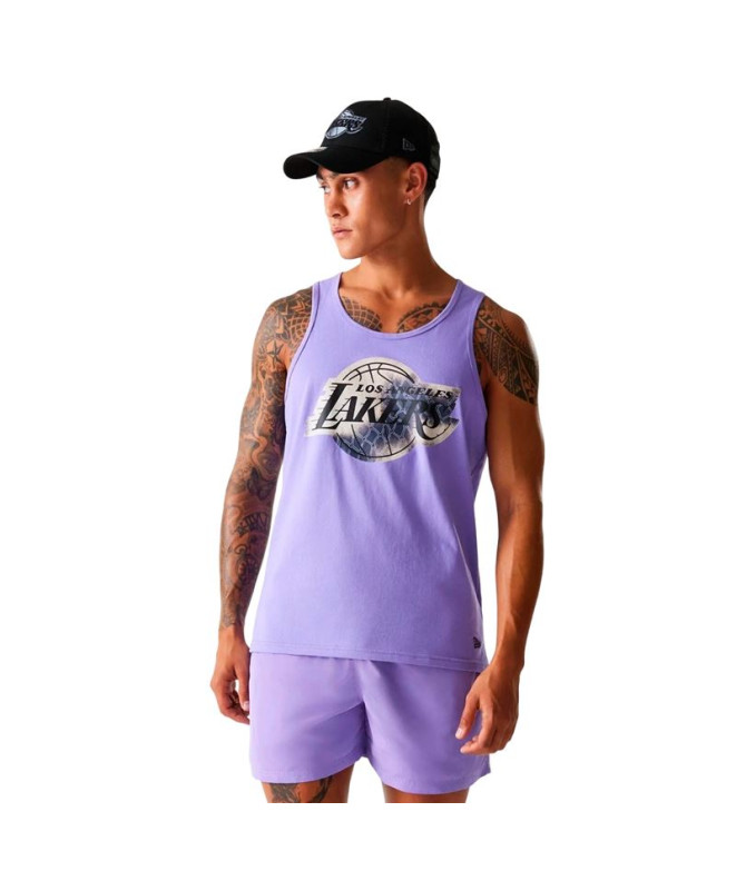 Camiseta New Era Nba Aop Infill Reg Tank Loslak Mma Hombre Med Purple