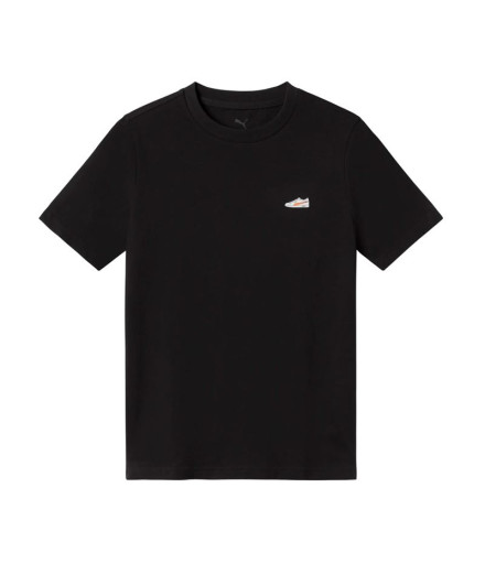 Camiseta Puma Verão Meninos Preto Infantil Camiseta Puma Verão Meninos Preto Infantil