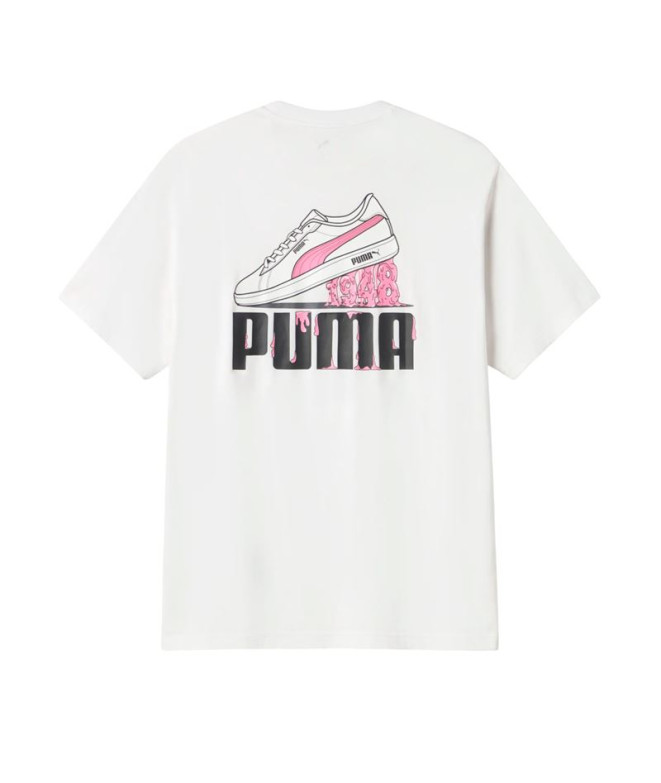 Camiseta Puma Sneaker Graphic, Branco Homem