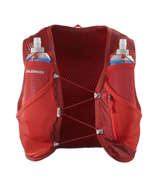 Chaleco de Running Salomon Active Skin 8 Set Red Dahlia/High Risk R