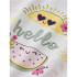 Camiseta nomeie como Nmfvix Infantil Bright Branco
