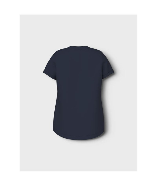 Camiseta nomeie como Nmfvix Infantil Navy Blazer