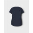 Camiseta nomeie como Nmfvix Infantil Navy Blazer