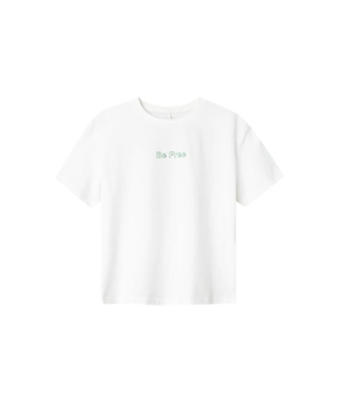 Camiseta Name it Nkffalaura Ss Infantil Blanco/Verde