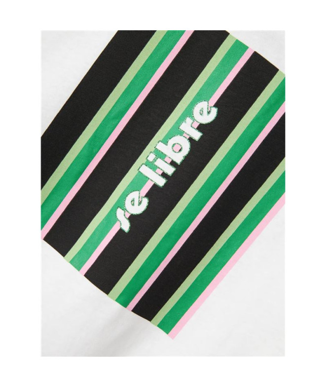 T-shirt Name it Nkffalaura Ss Enfant Blanc/Vert