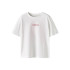 Camiseta Name it Nkffalaura Ss Infantil Branco/Vermelho