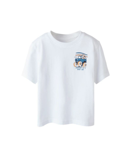 Camiseta name it Nmmvelix Nreg Infantil Bright Blanco