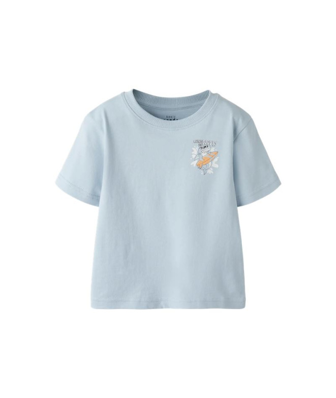 Camiseta name it Nmmvelix Nreg Infantil Celestial Azul
