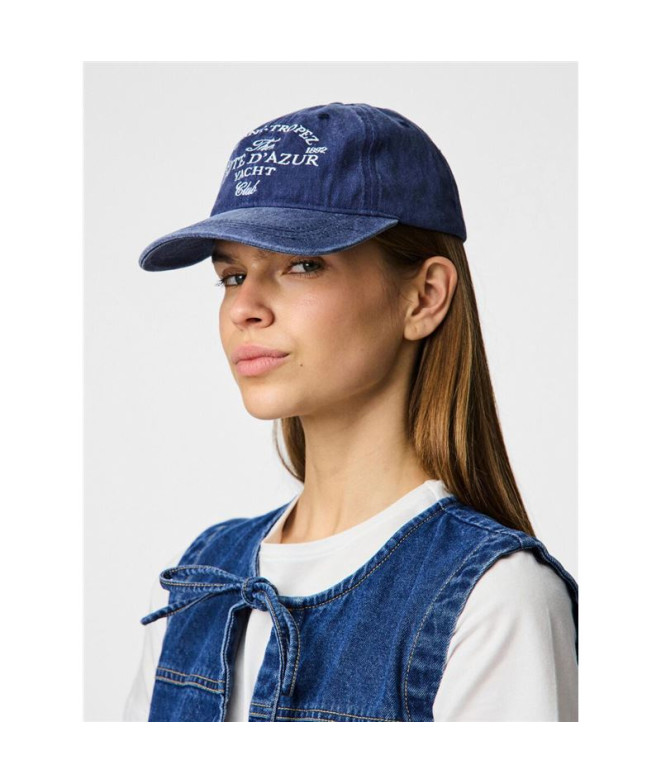 Casquette Pieces Pclihilda Cap Box Bel Air Bleu