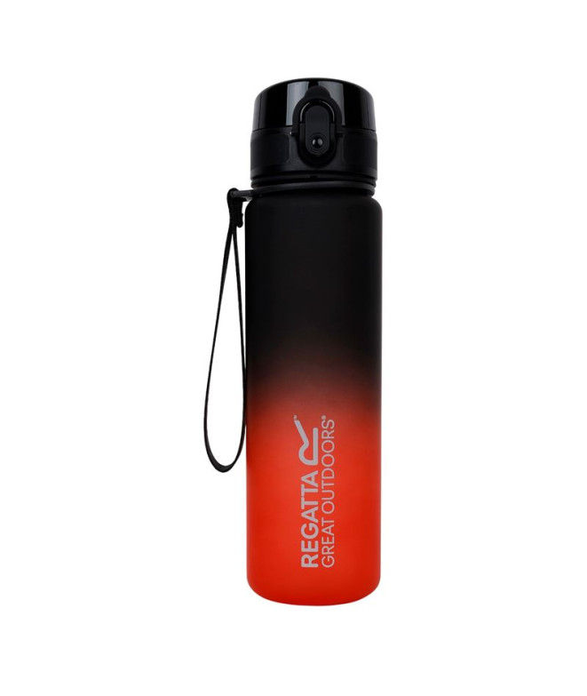 Botella de Camping Regatta 0.6L Tritan Flip Unisex Ash/Red
