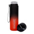 Garrafa de Acampamento Regatta 0.6L Tritan Flip Unissex Cinza/Vermelho