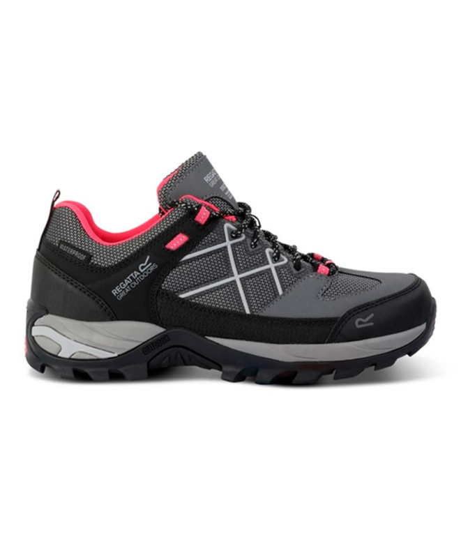 Zapatillas de Montaña Regatta Samaris III Mujer Dark Steel / Pink Potion