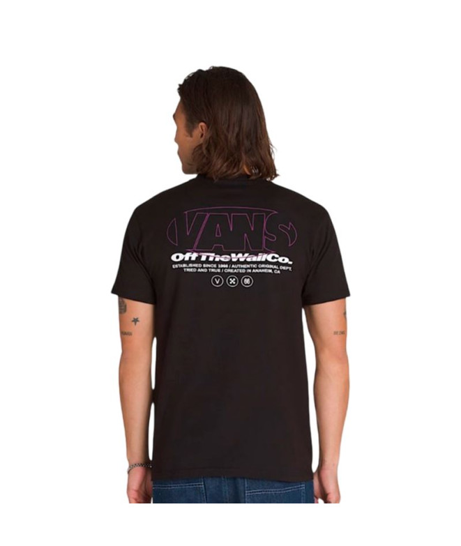 Camiseta Vans Major Tipo Ss Homem Preto