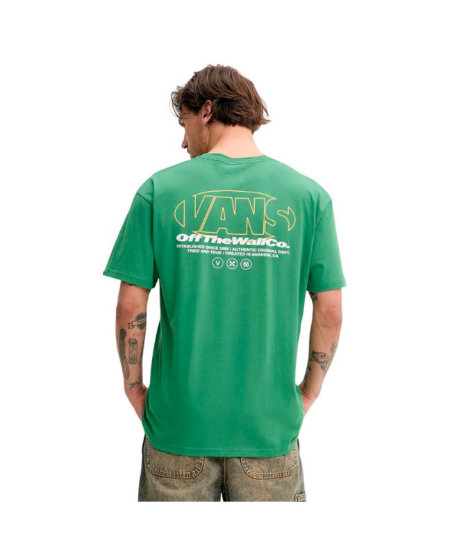 Camiseta Vans Major Type Ss Hombre Verde