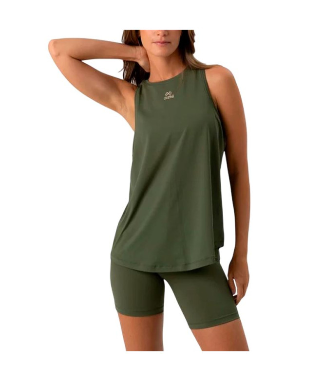 Camiseta de Fitness Ditchill Tank Top Energy Mujer Oliva