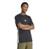 Camiseta adidas 3Bandas Sj Homem Preto/Branco
