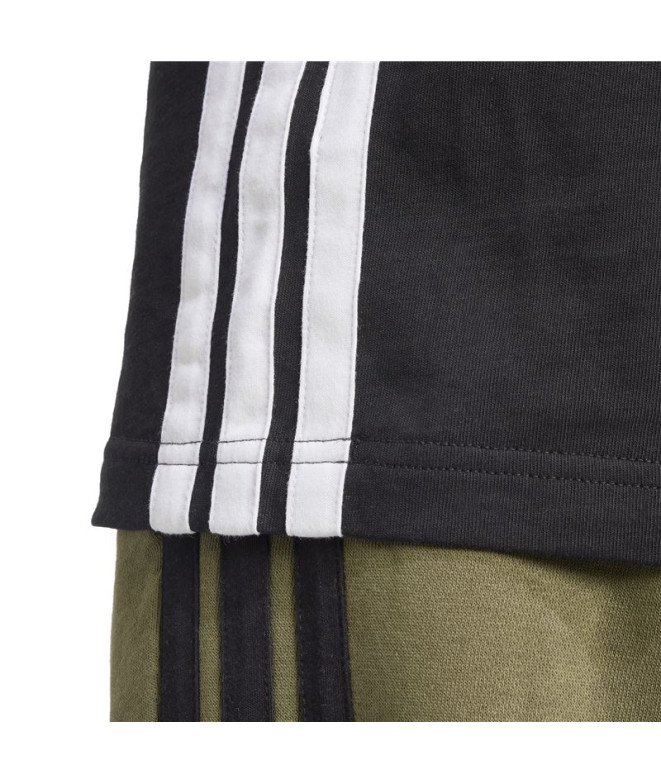 T-shirt adidas 3Bandas Sj Homme Noir/Blanc
