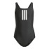 Bañador de Natación adidas 3 Bandas Mid Suit Gy Niña Negro/Blanco