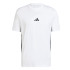 Camiseta adidas 3 Bandas Sj Homem Branco/Preto
