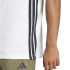 Camiseta adidas 3 Bandas Sj Homem Branco/Preto