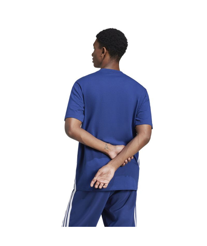 Camiseta adidas 3 Bandas Sj Hombre Azul...