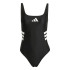 Maillot de bain de Natation adidas 3Bandas Uback Suit Femme Noir/Blanc
