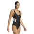 Maillot de bain de Natation adidas 3Bandas Uback Suit Femme Noir/Blanc