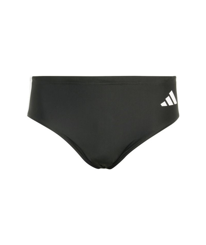 Bañador de Natación adidas 3 Bandas Bld Trunk Hombre Negro/Blanco