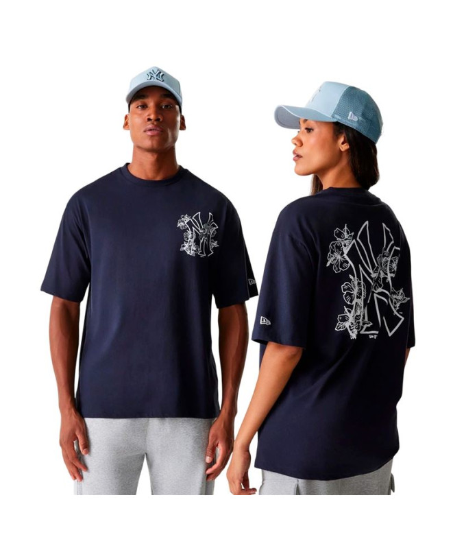 Camiseta New Era Mlb Floral Grphc Os Neyyan Hombre Azul Marino