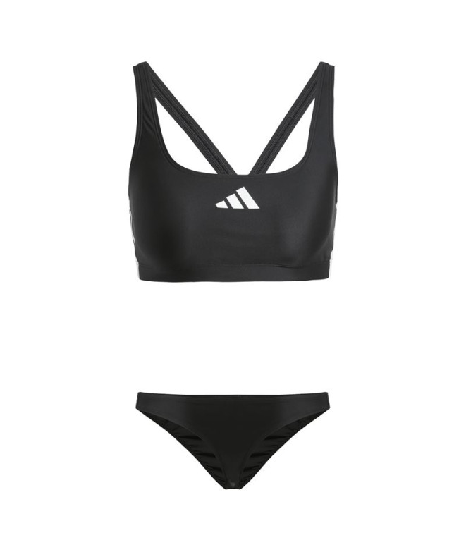 Bikini de Natación adidas 3 Bandas Bld Bik Mujer Negro/Blanco