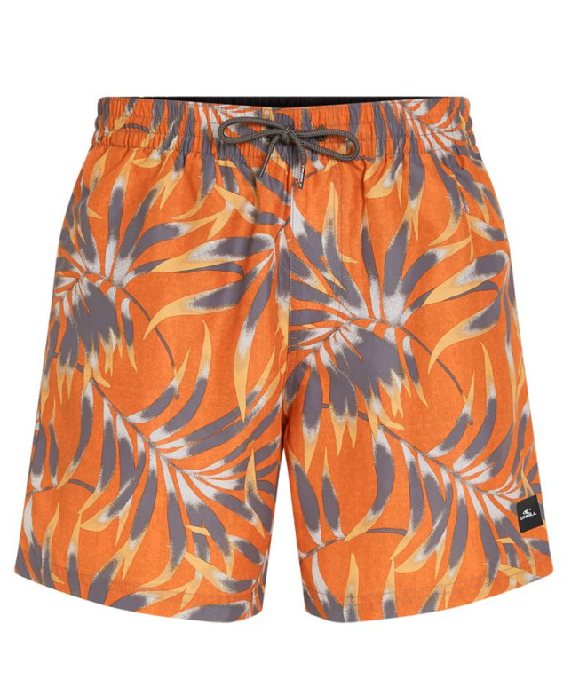 Bañador O'Neill Cali Floral 16'' Hombre Naranja