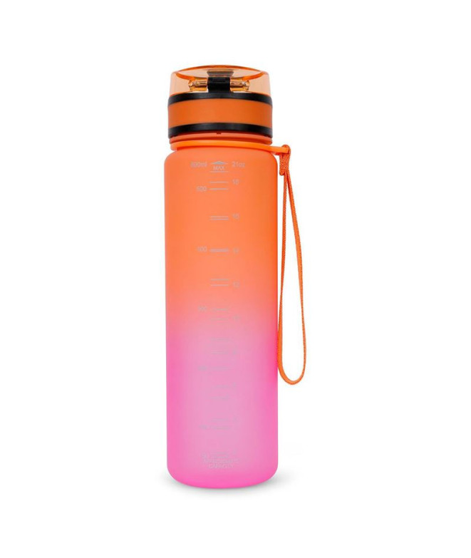 Botella Regatta 0.6L Tritan Flip Naranja/Rosa
