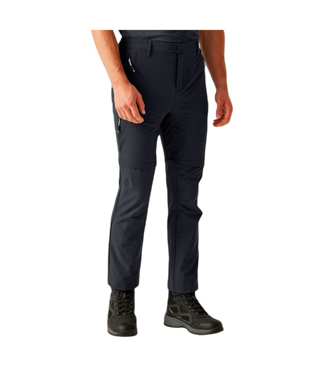 Pantalón de Montaña Regatta Highton II Zip Off Hombre Negro