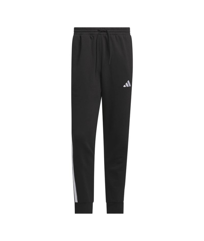 Pantalones adidas 3 Bandas Fl Tc Hombre Negro/Blanco