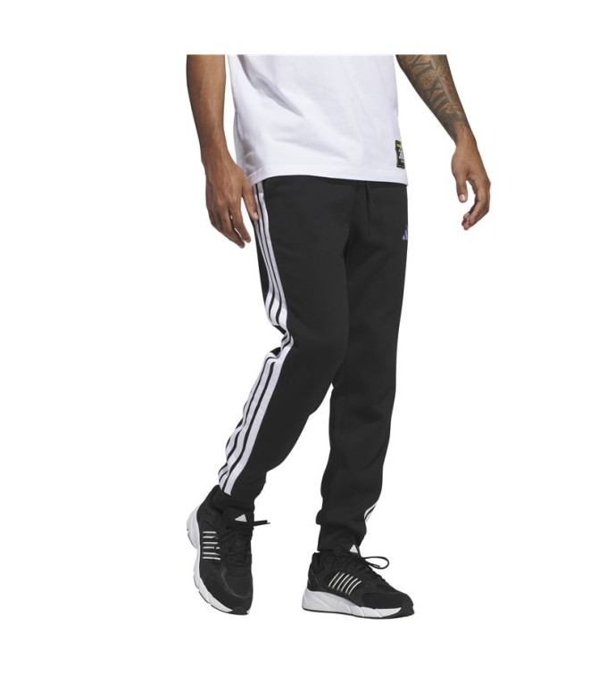 Calça adidas 3 Bandas Fl Tc Homem Preto/Branco