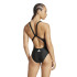 Maillot de bain de Natation adidas 3 Bandes Mid Suit Femme Noir/Blanc